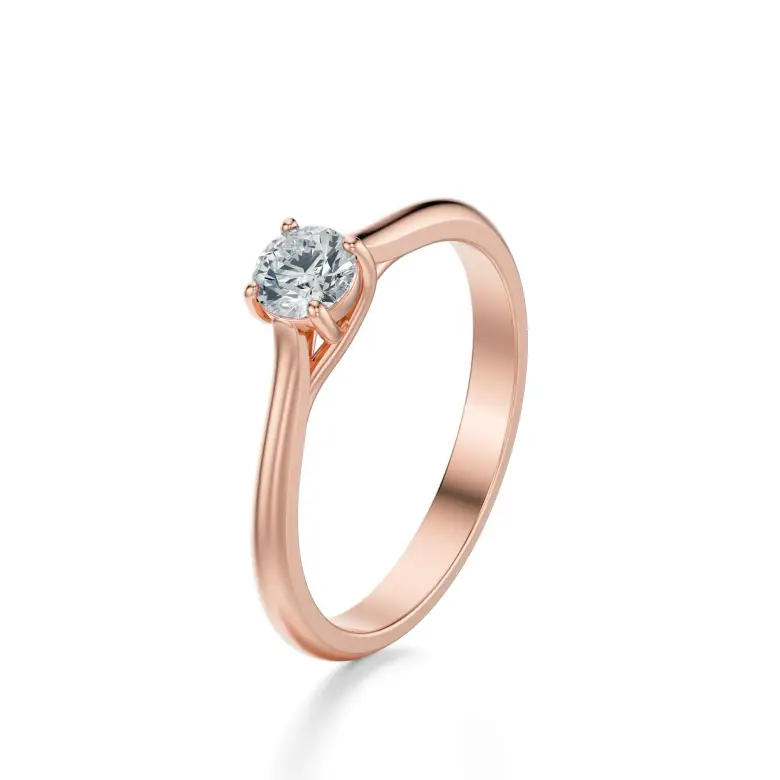 Pierścionek zaręczynowy z brylantem